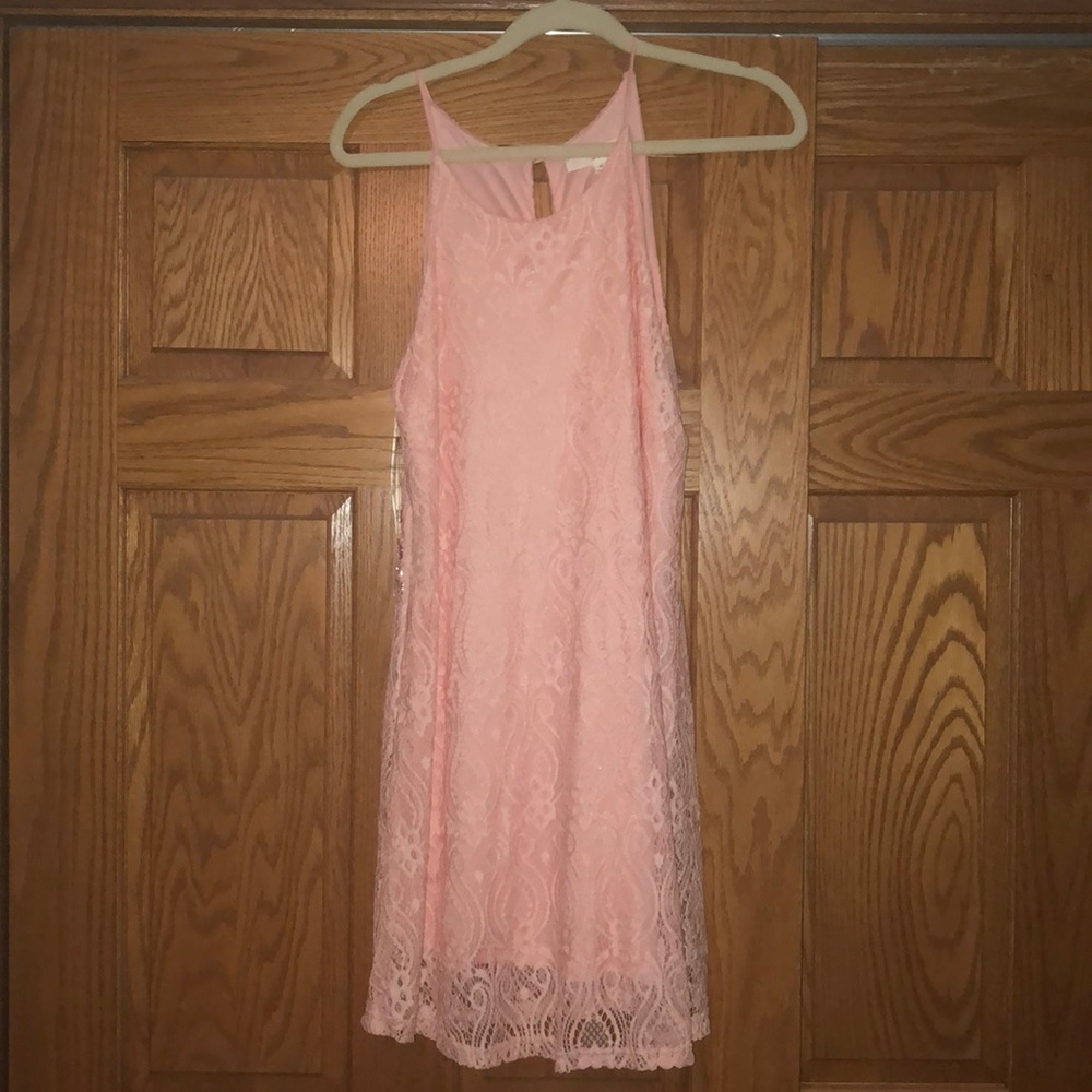 Swing lace print dress